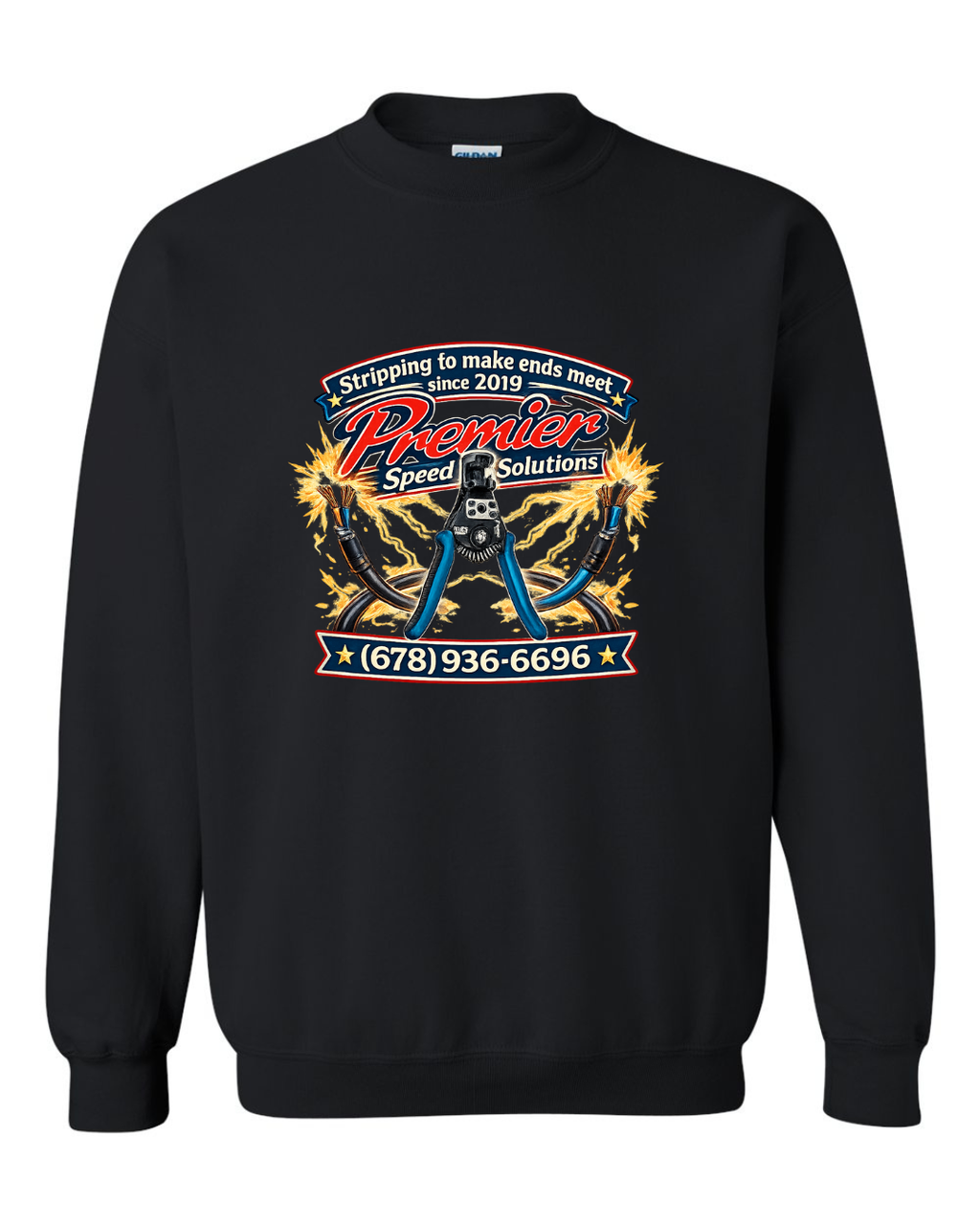 Stripping to Make Ends Meet Crew Neck
