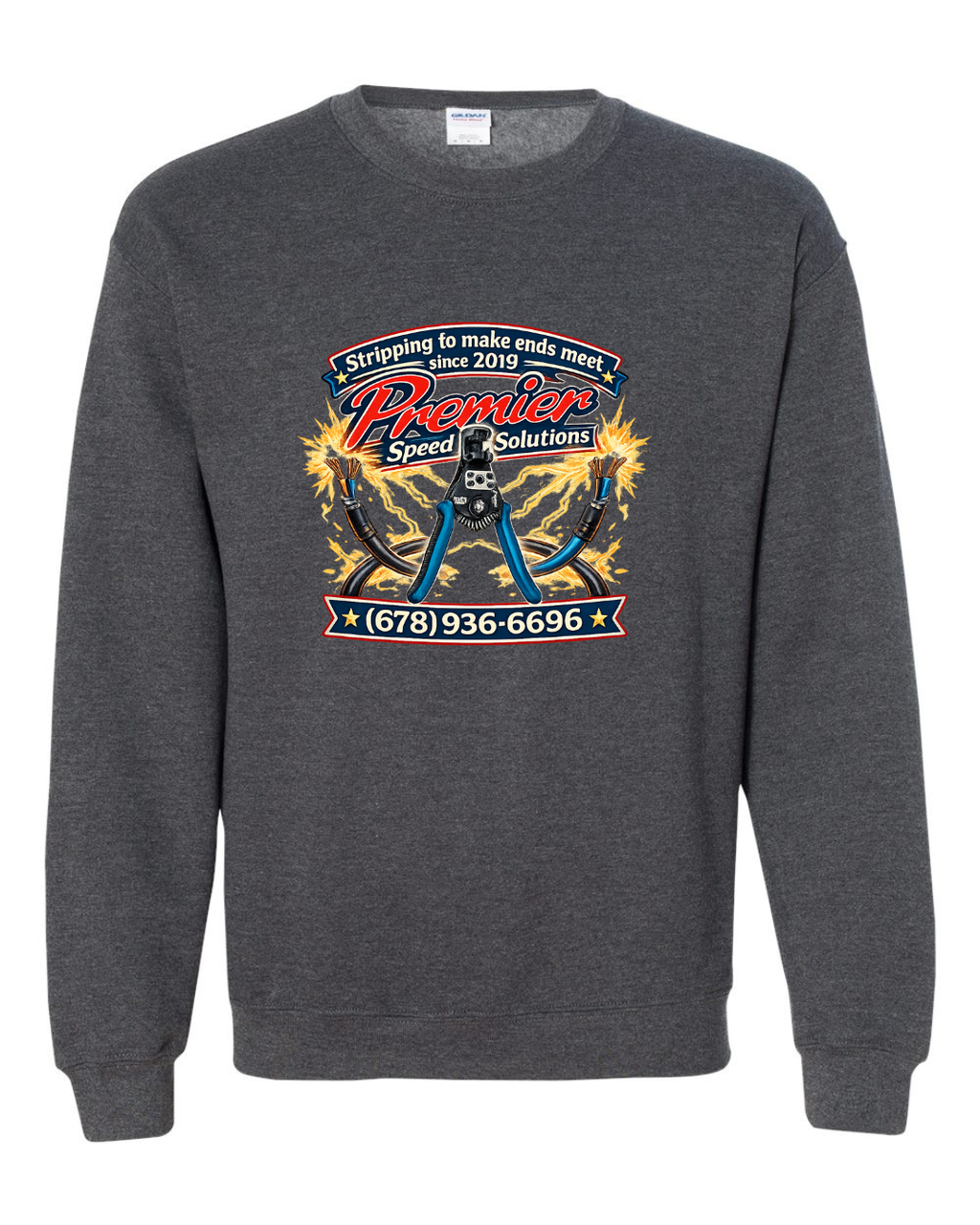 Stripping to Make Ends Meet Crew Neck