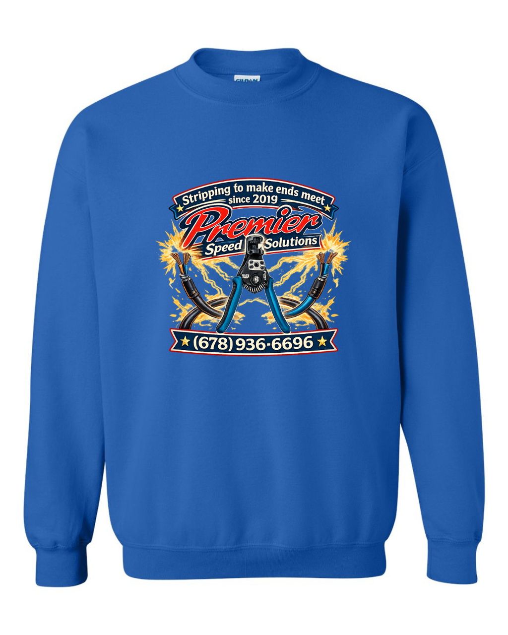 Stripping to Make Ends Meet Crew Neck